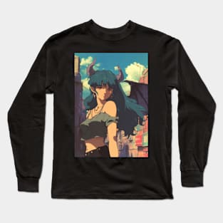 90s Demoness Anime Girl Long Sleeve T-Shirt